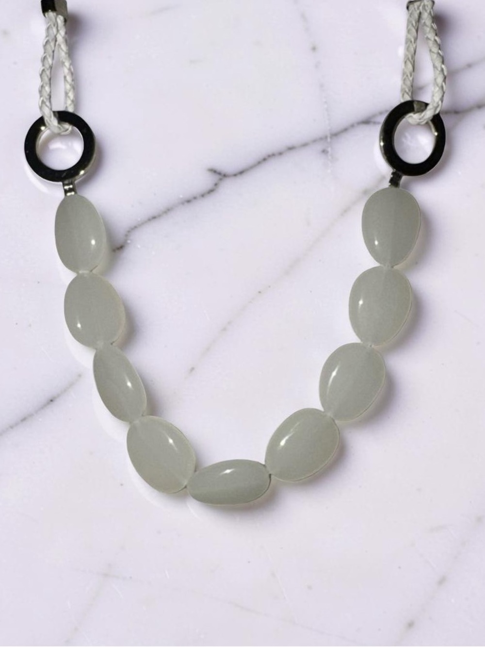 Dyrberg/Kern Leather and Glass Necklace - Picture 3 of 5